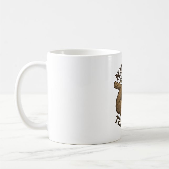 Sleepy Sloth Funny Kaffeetasse (Links)