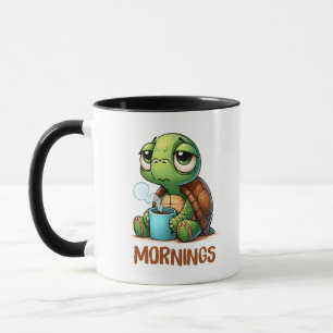 Sleepy Turtle Mornings Tasse
