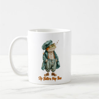 Sleepy Vintage Frog Coffee Mug