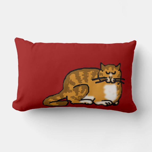 sleepycat Orange Tabby Lendenkissen (Vorderseite)