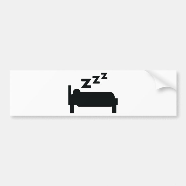 Sleepyhead zzz Schlafen Autoaufkleber (Vorne)