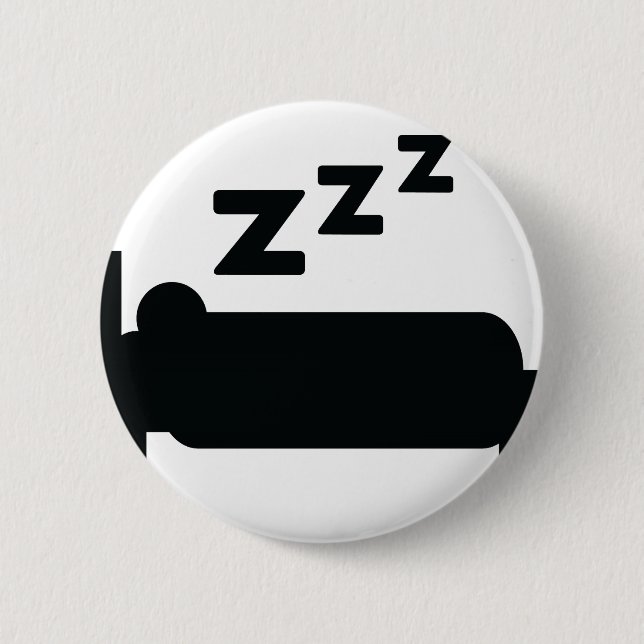 Sleepyhead zzz Schlafen Button (Vorderseite)