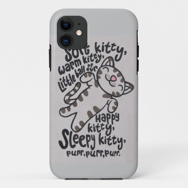 SleepyKittySongCase Case-Mate iPhone Hülle (Rückseite)