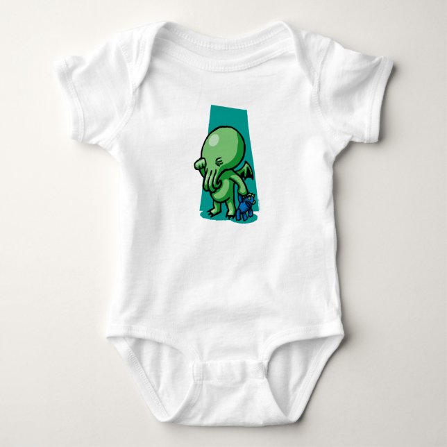 Sleepytime Cthulhu Säuglings-Strampler Baby Strampler (Vorderseite)