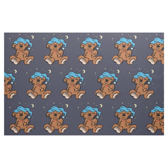 Sleepytime Teddy Bear Stoff (Fat Quarter (45,7 x 55,9 cm))