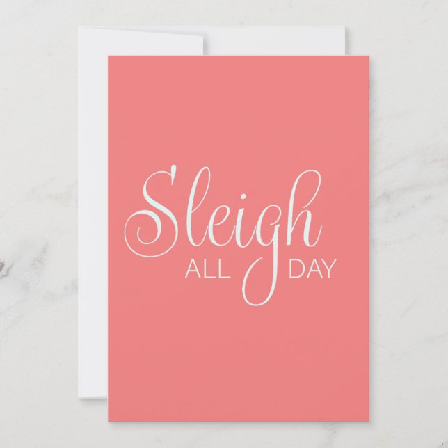 Sleigh All Day Holiday Card Feiertagskarte (Vorderseite)