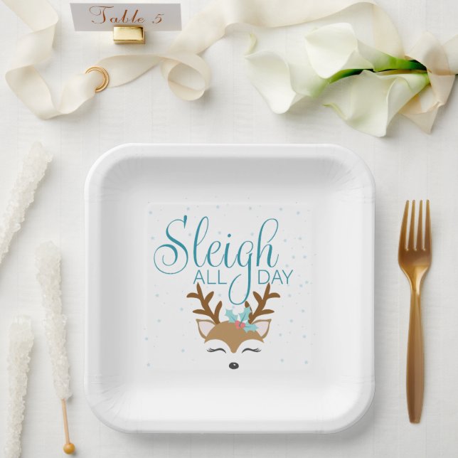 Sleigh All Day Holiday Paper Teller (Hochzeit)