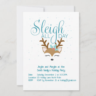 Sleigh All Day Holiday Party - Einladung