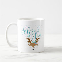 Sleigh All Day Holiday Tasse