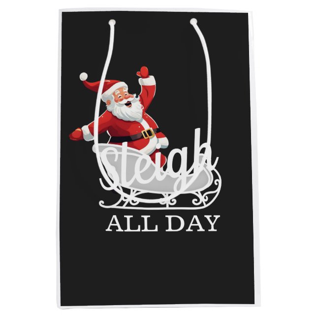 Sleigh All Day Mittlere Geschenktüte (Vorderseite)