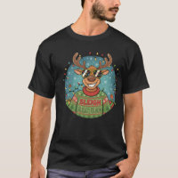 "Sleigh All Day"-Renntier mit Sonnenbrille T-Shirt