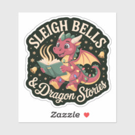 Sleigh Bells & Dragon Stories Holiday Magic Aufkleber