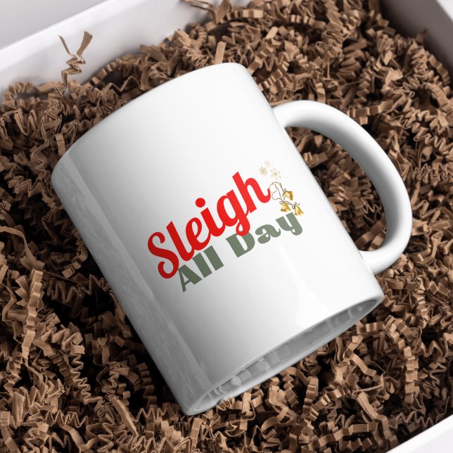 Sleigh Den ganzen Tag, Weihnachten Tasse (Von Creator hochgeladen)