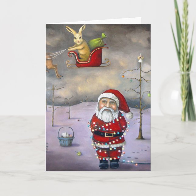 Sleigh Jacker Feiertagskarte (Vorderseite)