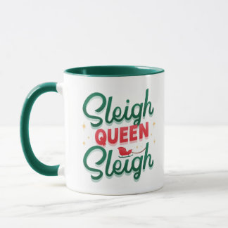 Sleigh Queen Christmas Tasse