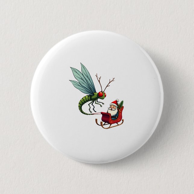 Sleigh Ride Dragonfly Button (Vorderseite)