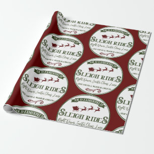 Sleigh Rides Christmas Geschenkpapier