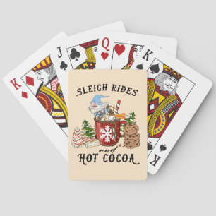 Sleigh Rides und Hot Cocoa - Skandinavien Gnome Spielkarten
