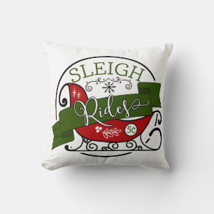 Sleigh Rides Weihnachtsfeiertag Wohngestaltung Kissen