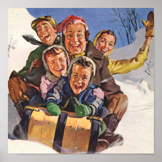 Sleigh Snow Fun Poster