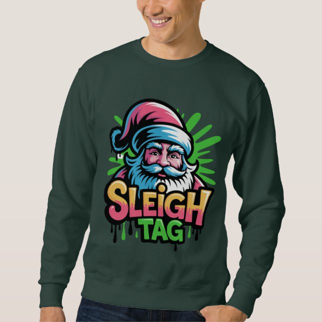 Sleigh Tag — Urban Santa Emblem Tee (Vorderseite)