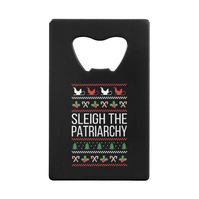 Sleigh The Patriarchy II Geldbeutel Flaschenöffner (Vorderseite)