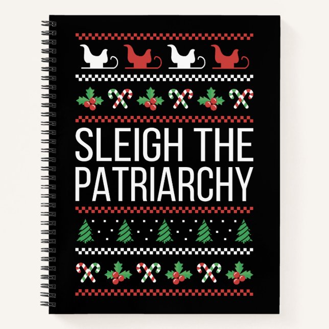 Sleigh The Patriarchy II Notizbuch (Vorderseite)