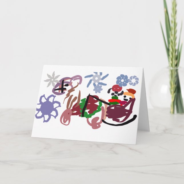  Sleigh winter  Karte (Vorderseite)