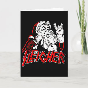 Sleigher Hail Santa Heavy Metal Weihnachten für Mä Karte