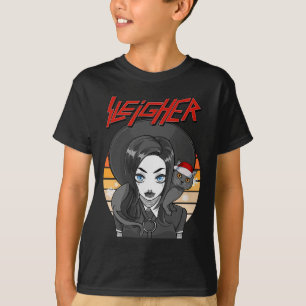 Sleigher Santa Claus Metal Weihnachten Funny Goth T-Shirt
