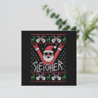 Sleigher Weihnachtsmann Christmas Rock n Roll häss
