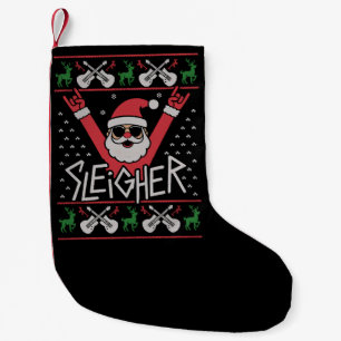 Sleigher Weihnachtsmann Christmas Rock n Roll häss Kleiner Weihnachtsstrumpf