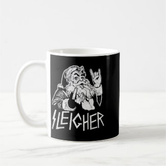 Sleigher Weihnachtsmann Rock On Goth Heavy Kaffeetasse