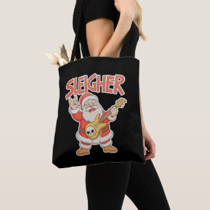 Sleighing Santa Metal Gitarre Weihnachten Hail Xma Tasche