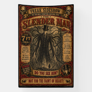 Slender Man-Freakshow Banner