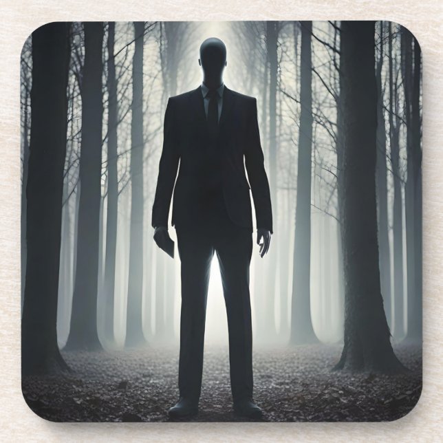 SLENDER MAN LEGEND DARK GETRÄNKEUNTERSETZER (Vorderseite)
