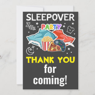 Slepover Boy Carte de remerciements - ANNIVERSAIRE