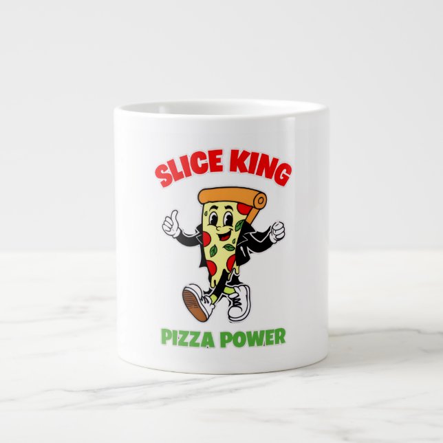 SLICE DE PIZZA CAMINANDO Jumbo-Tasse (Vorderseite)