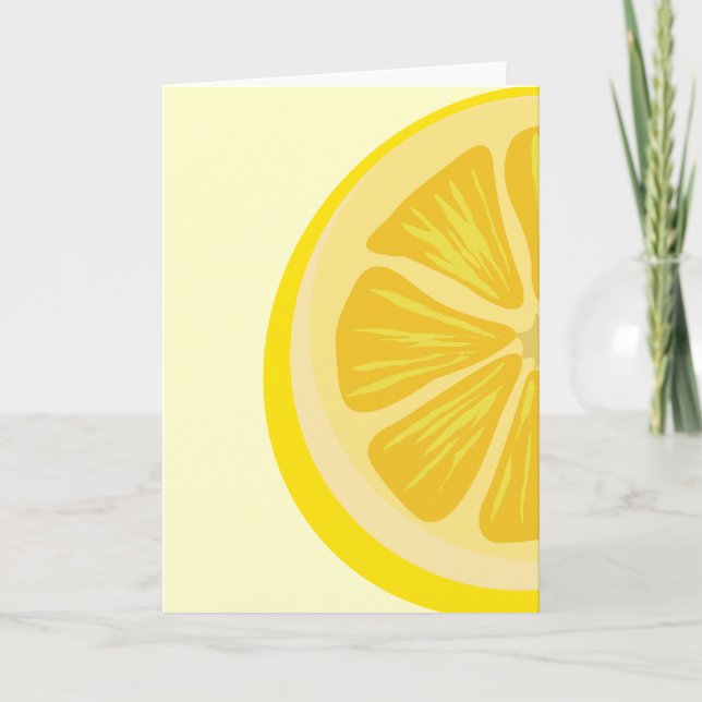 Slice of Lemon Card Karte (Vorderseite)