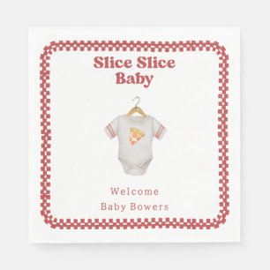 Slice Slice Baby Dusche Pizza Neutraler Bodysuit Serviette