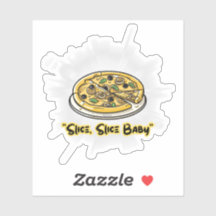 Slice, Slice Baby – Lustiges Pizza-Liebhaber Grafi