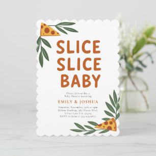 Slice Slice Baby Pizza Baby Dusche Einladung