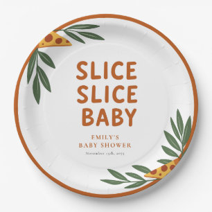 Slice Slice Baby Pizza Baby Dusche Pappteller