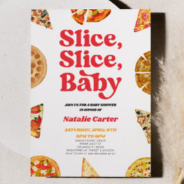 Slice, Slice, Baby! Pizza Baby Shower Einladung