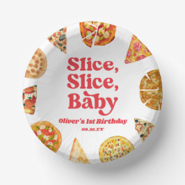 Slice, Slice, Baby! Pizza Birthday Party Pappteller