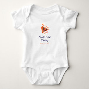 Slice Slice Baby Pizza braun 1. Geburtstag Strampler