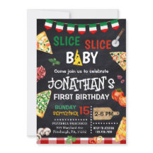 Slice Slice Baby Pizza Party 1. Geburtstag