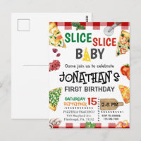 Slice Slice Baby Pizza Party 1. Geburtstag