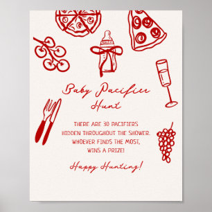 Slice Slice Baby Schnuller Hunt Game Printing Poster