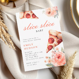 Slice Slice Pizza Baby Dusche Einladung